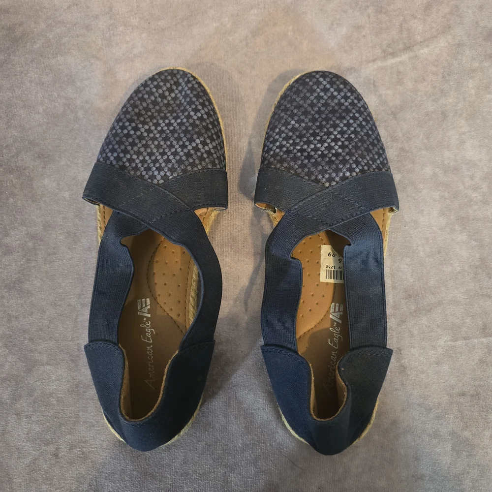 Women's Navy Casual Espadrille‎ Flats